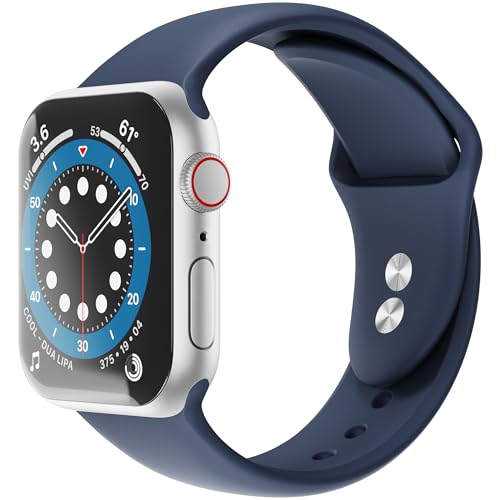 Sinjimoru �R���p�`�u�� Apple Watch �o���h �V���R���AUltra/8/SE2/7/6/SE/5/4/3/2/1 38/40/41/42/44/45mm �Ή� �A�b�v�� �X�}�[�g�E�H�b�`�o���h L�T�C�Y �V���R���o���h �X�|�[�c�o���h 
