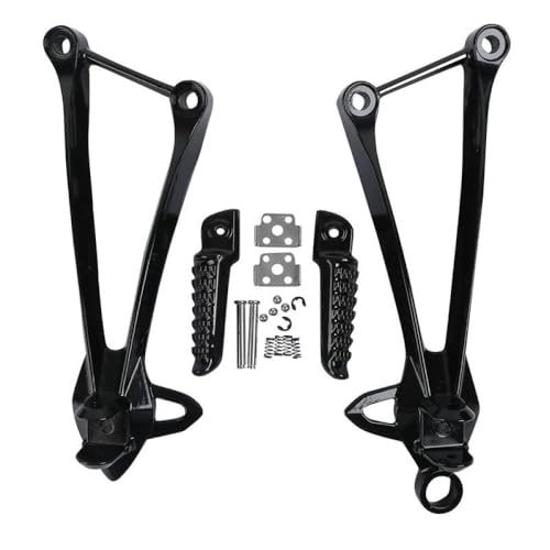 Repose-pied arrière pour moto ZX6R et ZX10R noir brillant