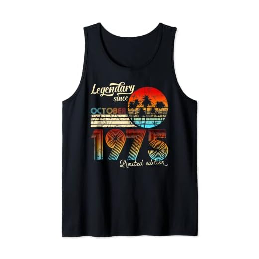 Cumpleaños Legendario Desde Octubre De 1975 Regalo. Camiseta sin Mangas