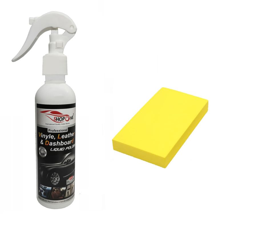 SHOPONE Vinyl & Leather Polish Conditioner Restorer Protectant for Long Lasting Shine. A Complete Car Dashboard Polish Interior Surface Care 200 mL For ECCO sports-image-3