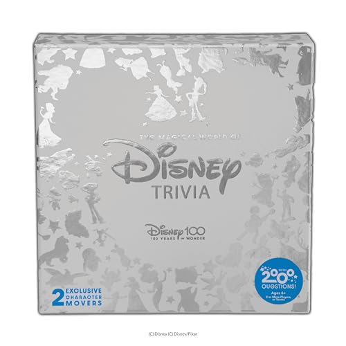 Image of The Magical World of Disney Trivia Games - Board Games for Family Night, Multi-Player Board Game, Family Board Game, Travel Games, Disney Toys, Ages 6+