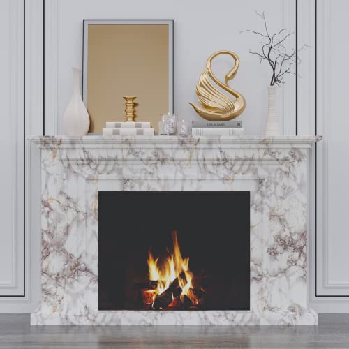 Voleaar White Marble Contact Paper 15.7 X 78.7 Inches Peel And Stick Wallpaper Vinyl Film Self Adhesive Removable Waterproof Wall Paper For Countertop Cabinet Backsplash Shelf Liner Kitchen #TOP6