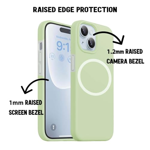 Image of Kratos Soft Silicone Case Cover Compatible with iPhone 14 - Everyday Comfort Protection, Wireless Magnetic Charging Case with Raised Edge Camera & Screen Protection, Shock-Resistant Design