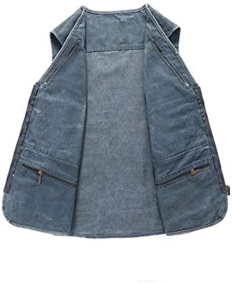 Men’s Denim Vest Casual Multi Pocket Sleeveless Jacket www.denim.fit 8 Men’s Denim Vest Casual Multi Pocket Sleeveless Jacket www.denim.fit 8