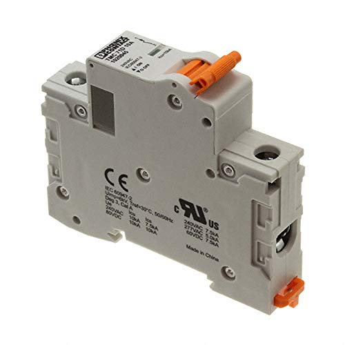 Phoenix Contact, 1020052, Circuit Breaker - Thermal Magnetic - 1 Pole - 20A 277VAC/60VDC - Lever Actuator - DIN Rail Mount. (2 Item/s)