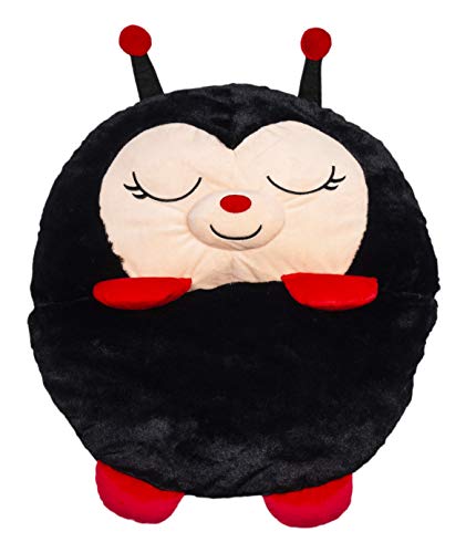HAPPY NAPPERS Medium Modèle Coccinelle Jeunesse Unisexe, Noir, Rouge
