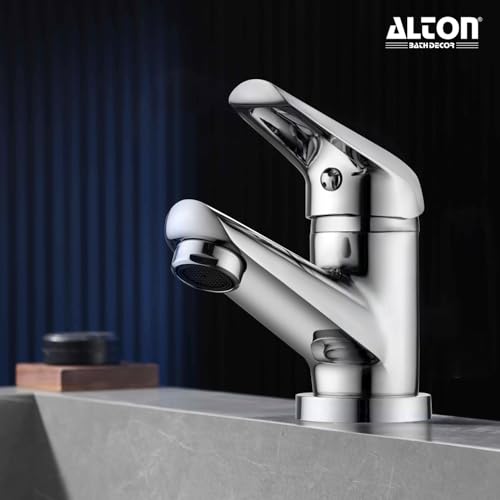 Image of ALTON MTX3615, Single Lever Basin Mixer | Bathroom Wash Basin Mixer Tap | Basin Tap | Silver