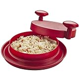 【El jugo se queda con la carne】 Este práctico cortador de carne es una herramienta de cocina portátil y multifuncional que puede picar alimentos fácilmente. Todo lo que tiene que hacer es poner la carne en la cámara, cerrar la tapa y luego usar el asa integrada para girarla varias veces.