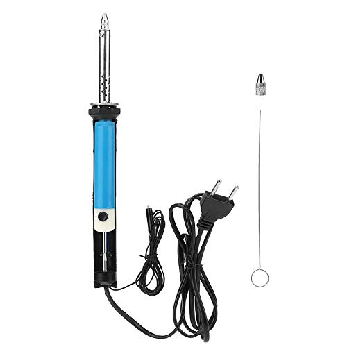 Bolígrafo eléctrico portátil de succión de estaño, 30W Soldador eléctrico de doble uso Soldador de succión de estaño Herramienta de soldadura desoldadora Tubo de acero inoxidable(220V)