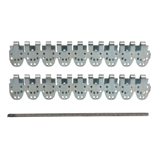 Förderband Reparatur Klammern reparaturset verzinktes Eisen förderbandverbinder für Gummi Förderbänder Gurtverbindungen Transportband förderband fördergurt transmissionsriemen verbinder (400mm)