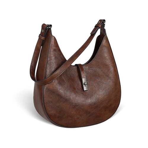 Iswee Leather Shoulder Bag Designer Crossbody Bags for Women Crescent Purse Hobo Handbags Everyday Purse2