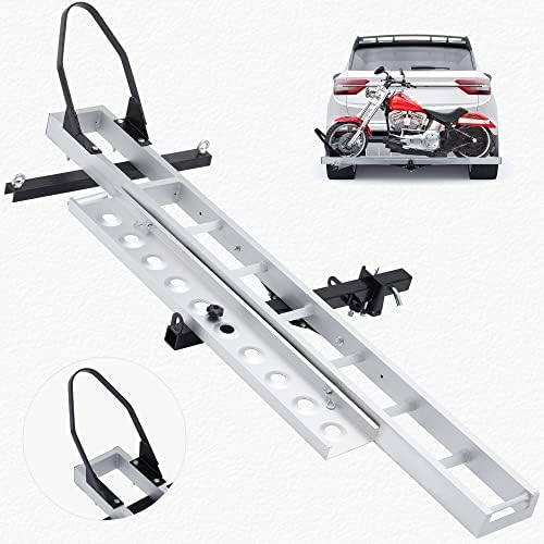 Azaeahom Motorcycle Hitch Carrier, 400LBS Heavy Duty Dirt Bike Carrier ...