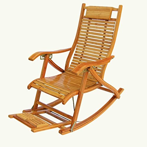 Chaise berçante pliante inclinable 5 vitesses avec dossier réglable