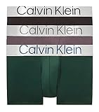 Calvin Klein Sustainable Steel Micro Low Rise Trunks 3-Pack Black/Sparrow/Garden Topiary S (28'-30')