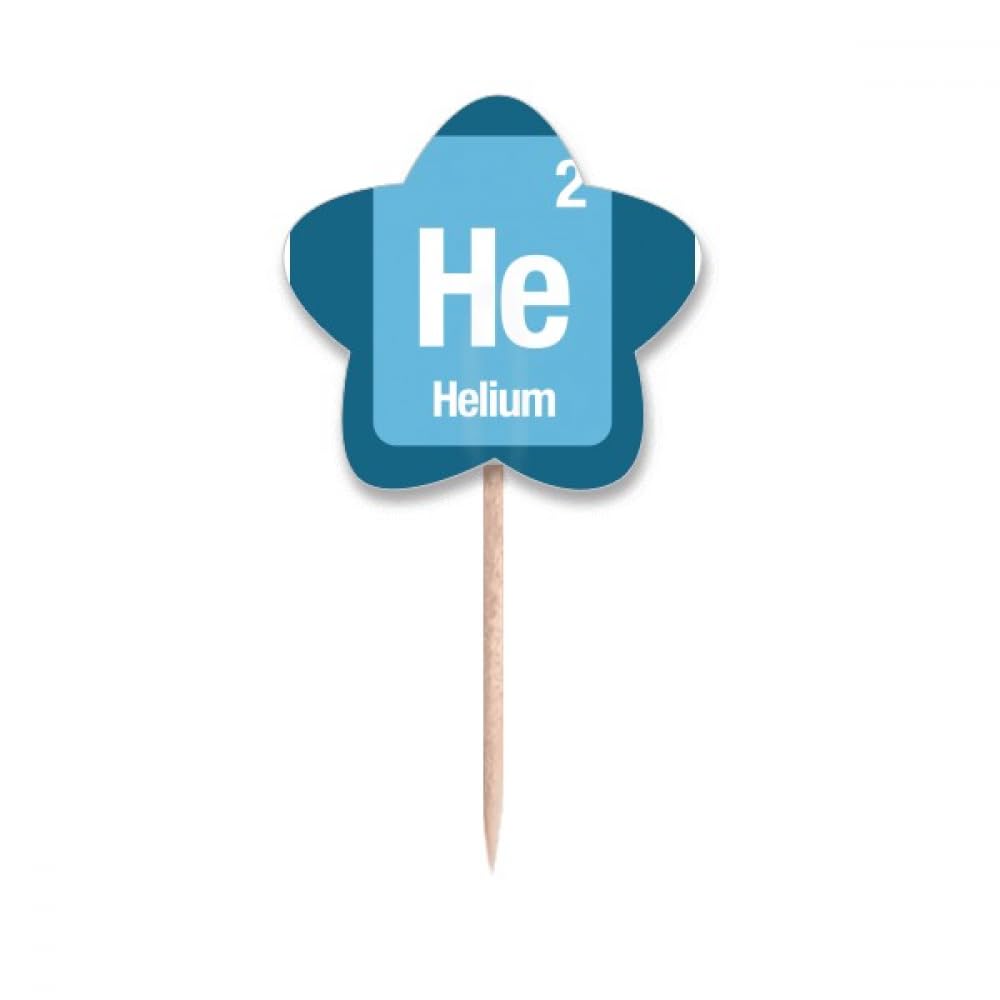 Cure-dents hélium science avec drapeaux pour décoration