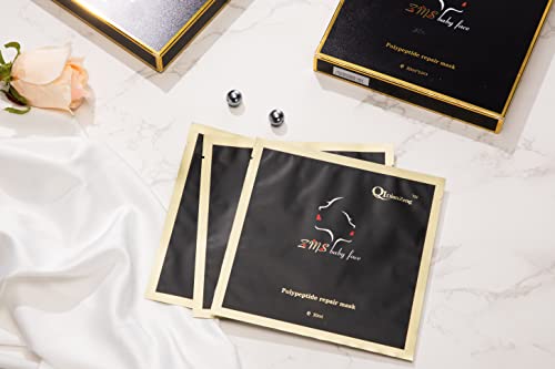 QIDIanZeng Polypeptide Repairing and Hydrating Mask 15 boxes of 75 pieces Skincare New Year's gift practical Collagen Hydrating Mask Hyaluronic Acid Moisturizing Brightening Soothing Beauty mask suita - Image 3