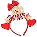 Produktbild Dosige Weihnachts Haarreif Mädchen Haarband Lebkuchenmann Haarschmuck Stirnbänder für Weihnachtsfeier Karneval Fotografiere 22 * 23cm