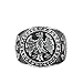 Blisfille Joyería Anillos Hombre Joker Anillo Bisuteria Mujer Anillos Titanio Pareja Anillo de Insignia de Águila Anillo Plata Talla 22