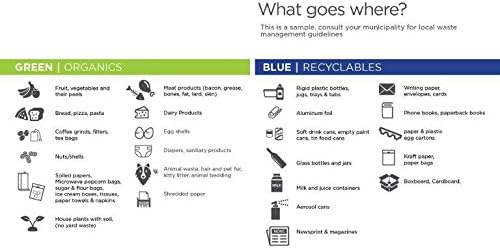 Step N' Sort The 16 Gal. 2-Compartment Stainless Steel Trash and Recycling Bin