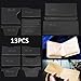 SMTHOME 13X Clear Acrylic Wallet Pattern Stencil Template Drawings Set Leather Hand Craft DIY Tool