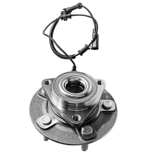 Image of Detroit Axle - 4WD Front CV Axle Kit 2012-2018 Ram 1500, CV Axle Wheel Bearing Hub Assembly 2013 2014 2015 2016 2017 Replacement