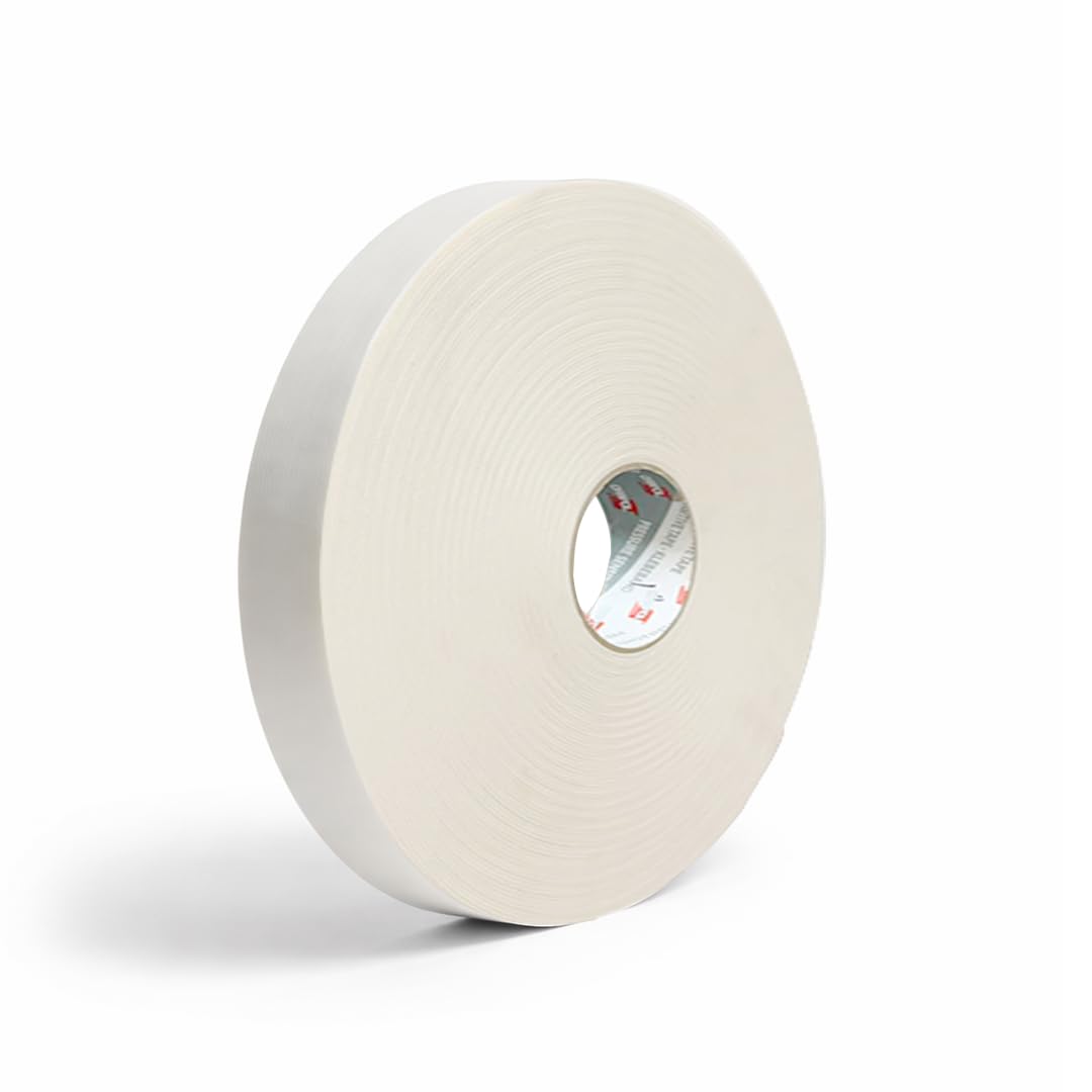 ORABOND 1831 Double Sided PE Foam Tape 1/32" Thick–Heavy Duty Waterproof UV Resistant Mounting Adhesive Tape for Outdoor Signs, LSE Surfaces,POP Displays, Industrial & DIY (1/2" x 55 Yards, 1, Count)