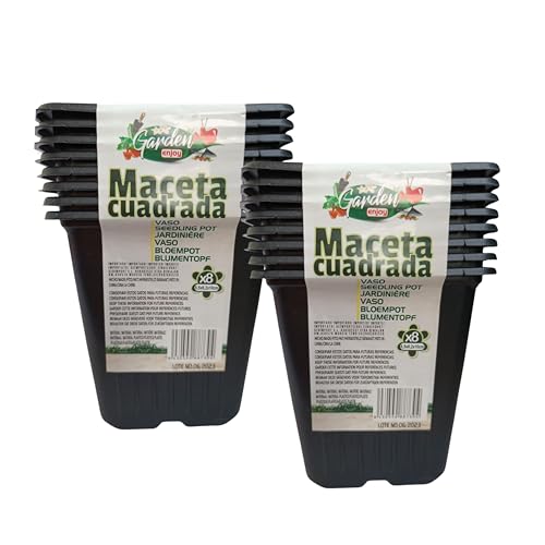 Bony Elite QUALITY PRODUCTS & THE BEST RATE Bonyelite-Semilleros Plásticos (16 Unidades) - Germinación y Cultivo en Interiores y Exteriores | Reutilizables con Drenaje Integrado