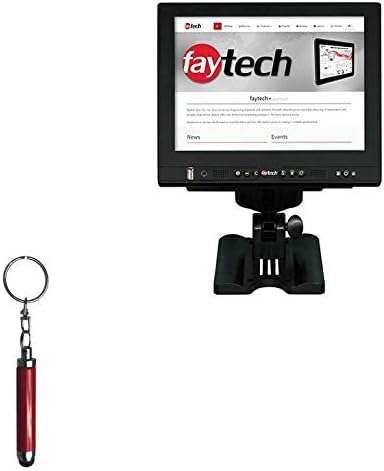 FayTech FT10TMB Stylus Pen, BoxWave [Bullet Capacitive Stylus] Mini Stylus Pen with Keyring Loop for FayTech FT10TMB - Ruby
