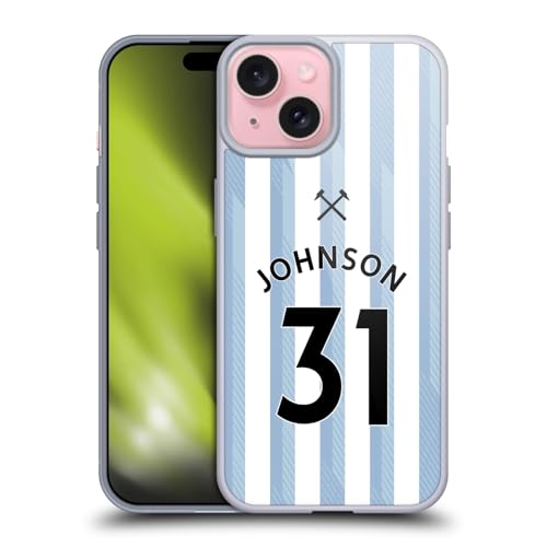 Funda gel Apple iPhone 15 West Ham United Ben Johnson carcasa flexible