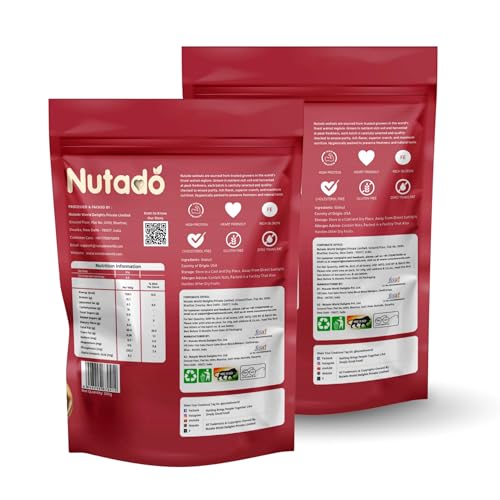 Image of Nutado Premium California Walnut Kernels 400g (200g x 2)| Walnuts without Shell | Akhrot Giri | Dry Fruits, Healthy Snacks | Natural Walnut Kernels | Rich in Protein, Iron & Source of Omega-3