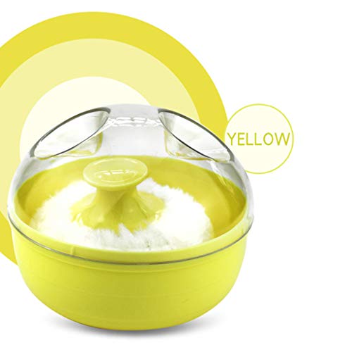 angwang Esponja de talco em pó portátil para bebê com corpo macio + caixa caixa recipiente supriment