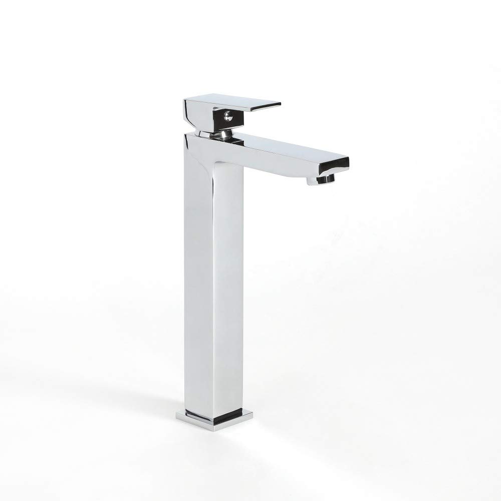 Rubinetto Miscelatore Moderno Per Lavabo Monoforo Con Beccuccio Girevole - Cromato - Como - View #3