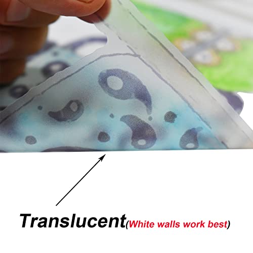 Maydahui Cactus Green Pot Plants Wall Stickers (19.7X33.5 In) Palm Leaf Hummingbird Flowers Pastoral Style Wall Decals Peel And Stick Removable Watercolor Hanging Shelf Murals Decor For Kitchen Kids Room Living Room Classroom #TOP5