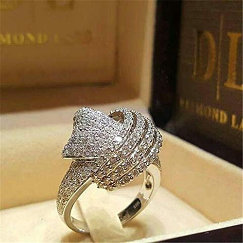 Creative Wrapped Full Diamond Ring Ladies Fashion Engagement Ring (8)