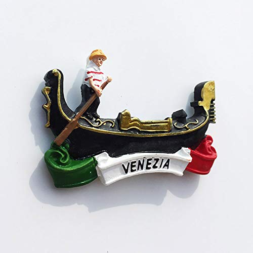 Imán rectangular decorativo de resina Venezia 5x8 cm miniatura 3