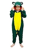 TYLER PERRY Unisex Children Green Crocodile Pajamas One Piece Cosplay Costume for Halloween
