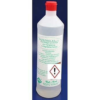 Wasserrose 1 Litre Soda Water Glass Staining Impregnation Adhesive Corrosion Protection Made in Germany