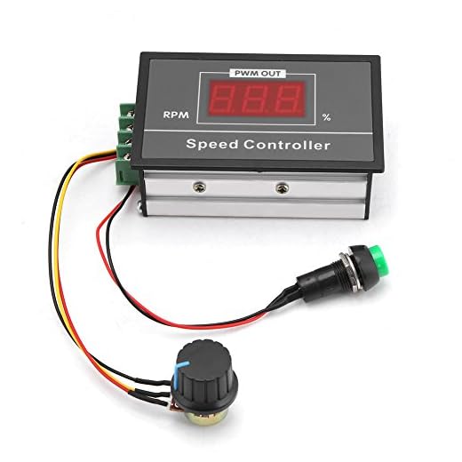 30A DC 6V-60V 12V 24V 48V PWM Motor Speed Controller Digital LED-Display 0~100% Justerbar Spänningsregulator 15KHZ med Potentiometer Switch 24v