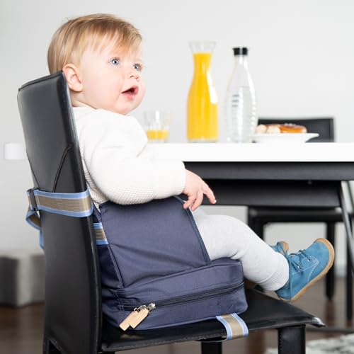 roba Boostersitz - Mobiler aufblasbarer Kindersitz mit erhöhten Seitenteilen - Flexible Sitzerhöhung für zuhause und unterwegs