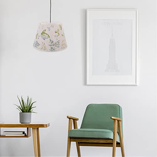 FRCOLOR Paralume in Tessuto Colorato Luce Floreale...