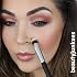 Mineral Powder Eyeshadow Makeup Brush Small Mini Round Top Kabuki, Synthetic Dome Smudge Eye Shadow Brushes for Blending Smoky Eye, Setting Concealer Liquid Cream Cosmetics, Cruelty Free