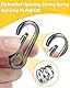 3 Stück Karabiner Schlüsselanhänger, Karabinerhaken Klein Metall Schlüsselkarabiner Carabiner, Schlüsselring mit Karabiner für Aufhängen im Rucksack, Autoschlüssel (Silber)