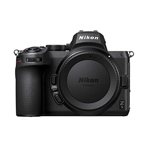 Nikon Spiegellose Z 5-Vollformatkamera (24,3 MP, 273-Punkt-Hybrid-AF mit Fokusassistent, eingebauter 5-Achsen-Bildstabilisator, 4K-UHD-Video, doppelter Speicherkartensteckplatz)