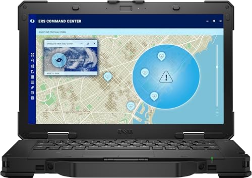 Image of Dell Pro Rugged 14 inch FHD Laptop - Intel Core Ultra 5 135U 12-Core Processor, 64GB DDR5 RAM, 1TB NVMe SSD, AI Boost, Intel Graphics, Backlit Keyboard, Webcam, Windows 11 Pro