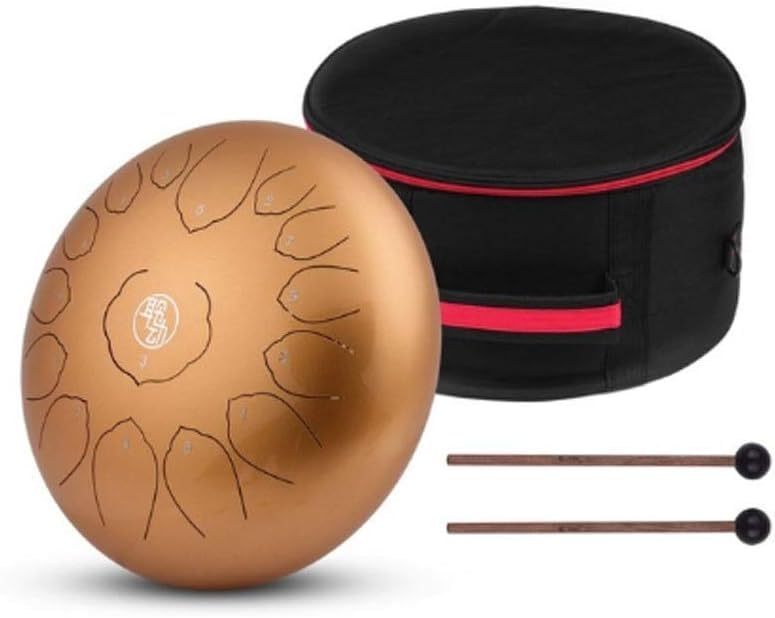 14-calowy mini 15-tonowy stalowy bęben instrument perkusyjny instrument tamburyn z pałeczkami do muzyki