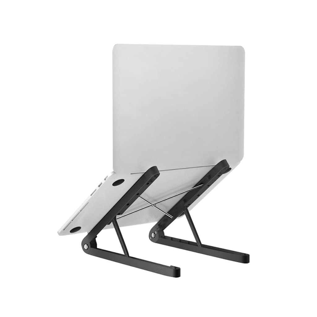 Soporte para computadora portátil que alivia el dolor cervical con su diseño elevado