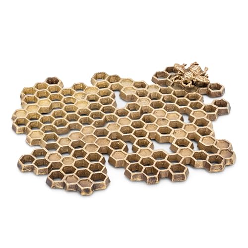 Abbott Collection Honeycomb Bee Trivet 8.5 inch, 1 EA