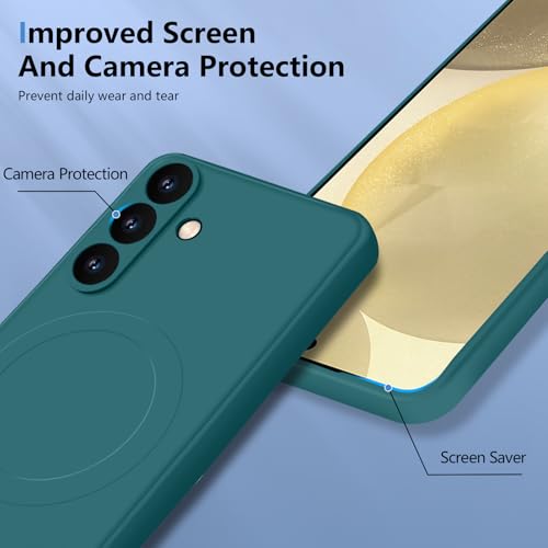 Coque Samsung S24 verte compatible Mag-Safe fine en gel - 6
