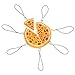 7 Piezas Llaveros de Forma de Pizza Colgante de Rompecabezas Llaveros de Amistad para el Bolso del Coche Llavero del teléfono móvil del Encanto del Bolso del Encanto práctico y Popular Elegante