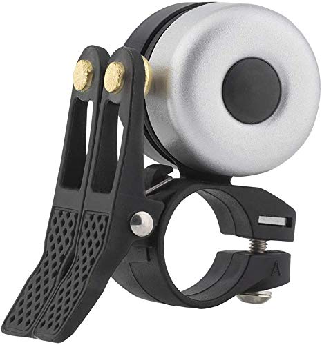 ROCKBROS Fahrrad Klingel Classic Brass Fahrradklingel Mini Fahrradglocken Rennrad Mountainbike Fahrradzubehör für 21-23mm Lenker 2 Ringtone